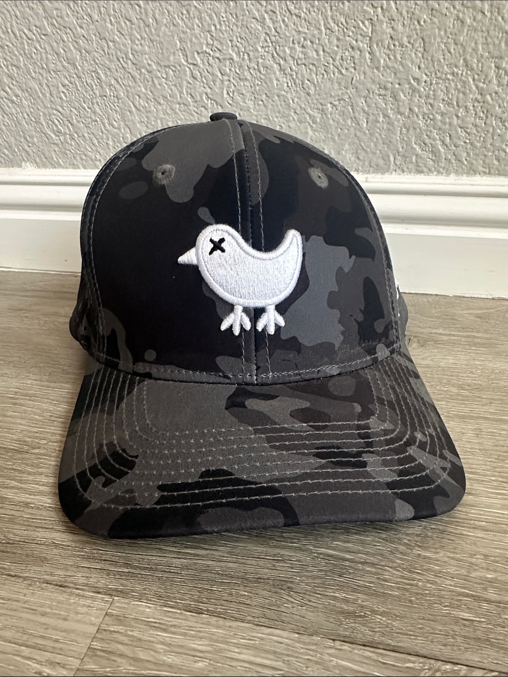 Bad Birdie Black & Gray Camo Logo Baseball Cap